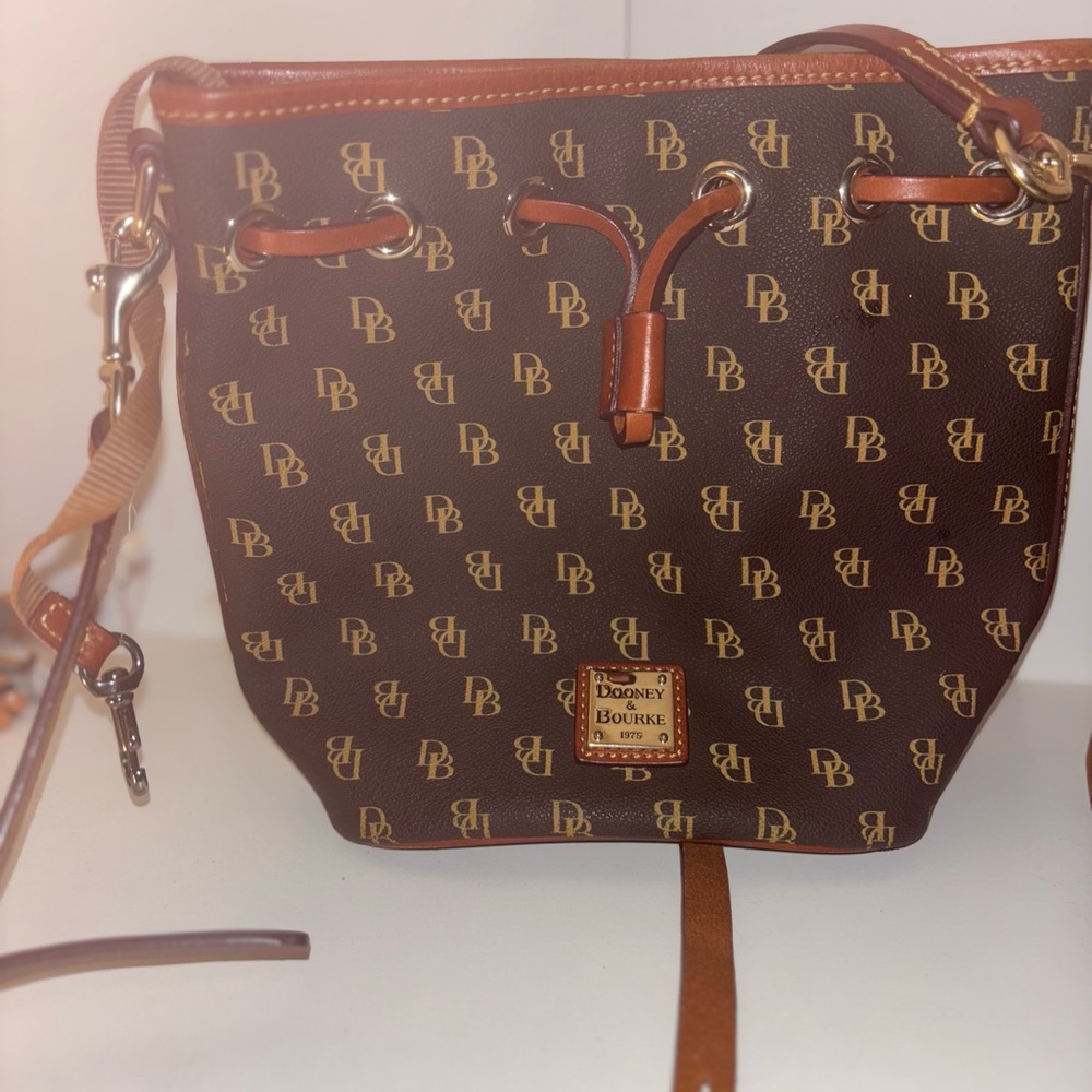 Dooney & Bourke Brown Monogram Shoulder Bag